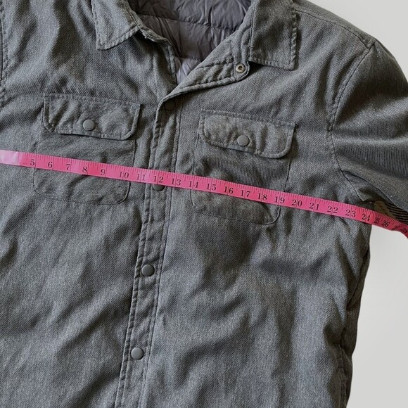 Men's Prana Button Down Showdown Shirt Charcoal Jacket XL - Picture 8 of 9